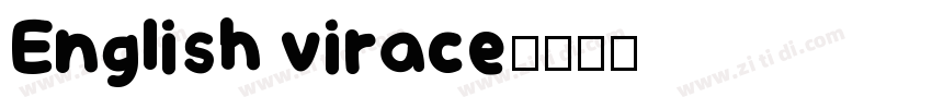 English virace字体转换